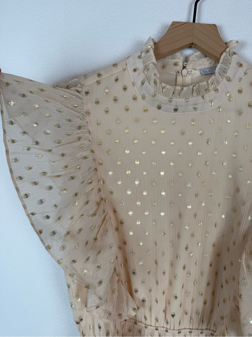 Baltic Born Jerika Midi Dress in Natural + Gold Large - Picture 4 of 9